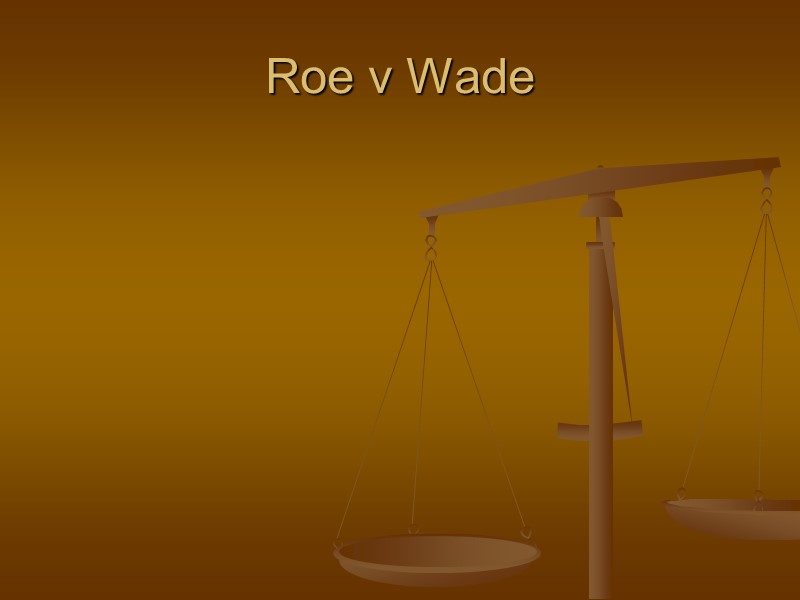 Roe v Wade